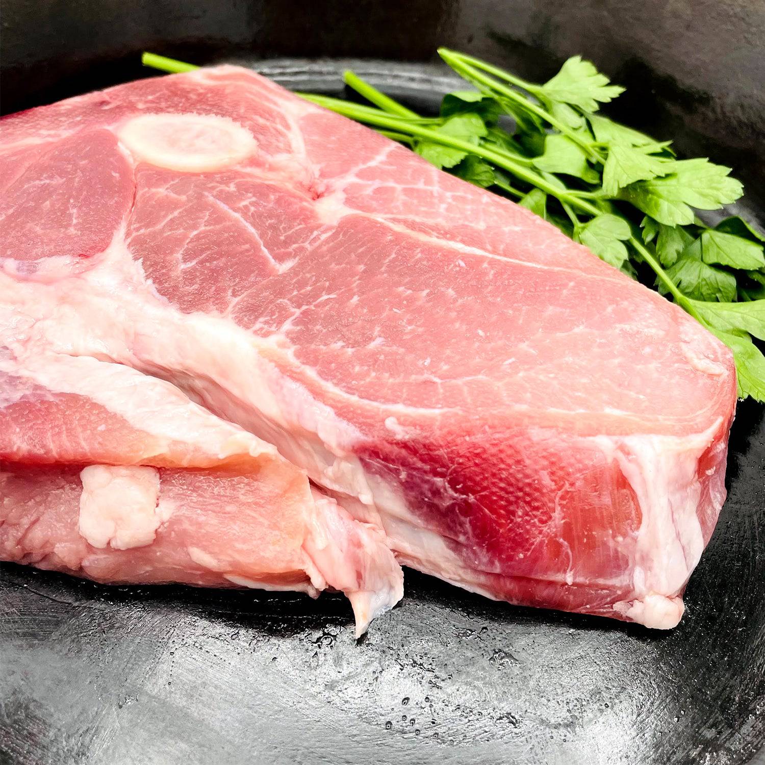 Duroc_Pork_Fresh_Ham_Steak Filete de jamon de cerdo - Carnicas Jose Montero