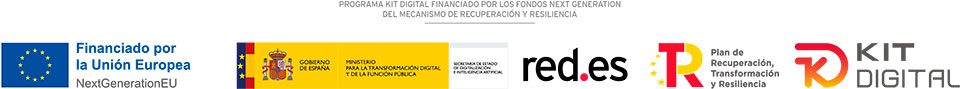 Web desarrollada a través del programa Kit Digital financiado por los Fondos Next Generation del Mecanismo de Recuperación y Resiliencia
